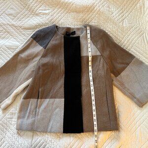 Piazza Sempione Italian wool color-block coat IT 40 / US 4